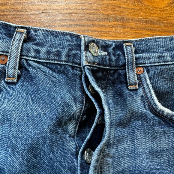 Agolde Parker Cut Off Shorts In Rock Steady Size 29 - Picture 8 of 8